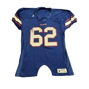 DeLONG Football Jersey Mens L Blue Excellent Toros Mesh Number 62 Sportswear